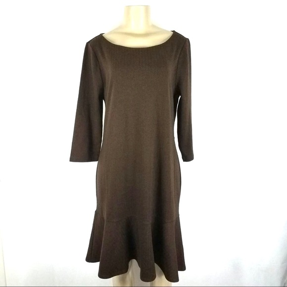 Lauren Ralph Lauren Dresses & Skirts - LAUREN RALPH LAUREN Brown Flowing Bottom Dress XL